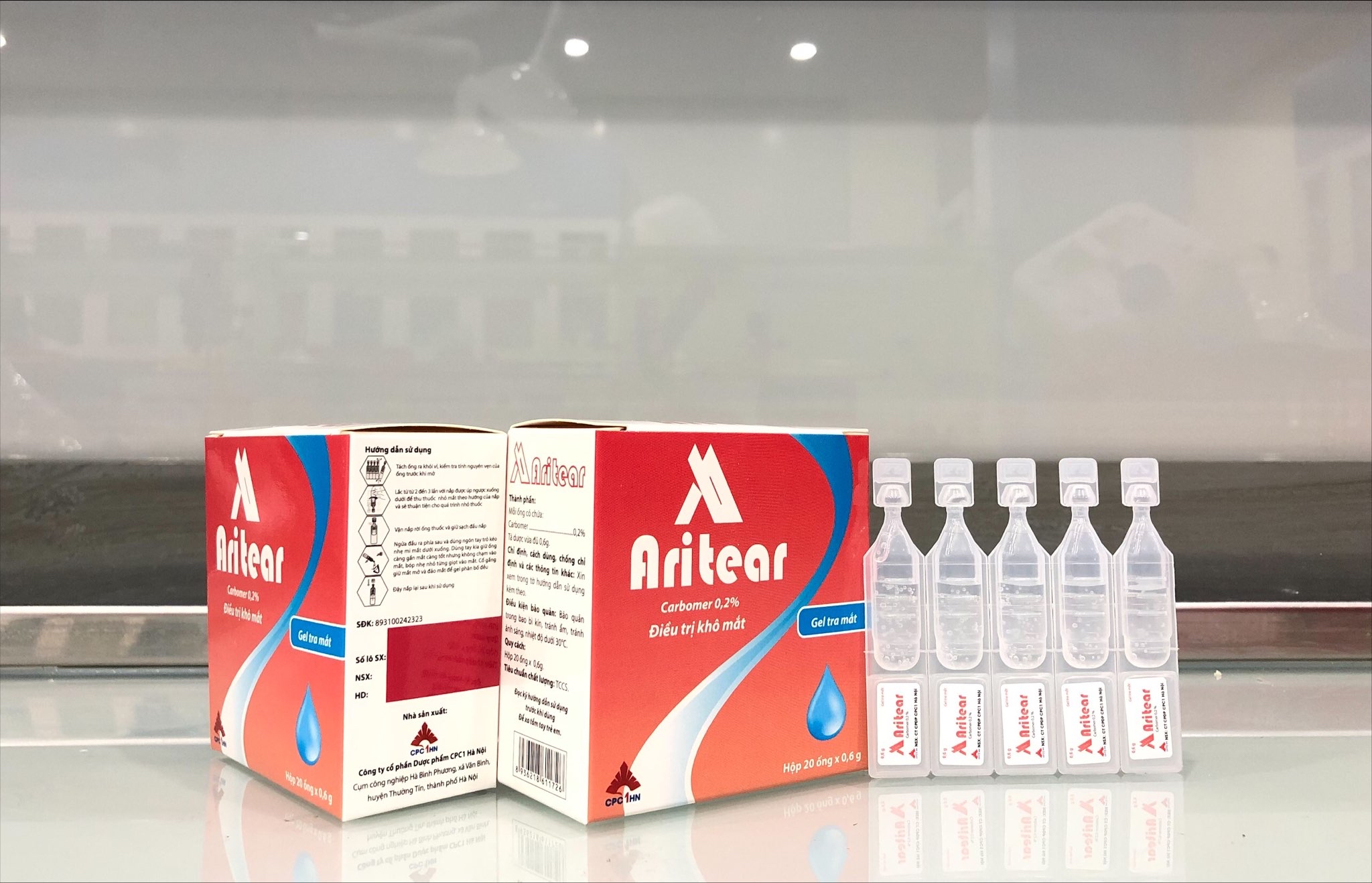 Aritear - Hộp 4 vỉ x 5 ống 0.6g