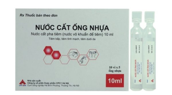 Nước cất ống nhựa - 10ml