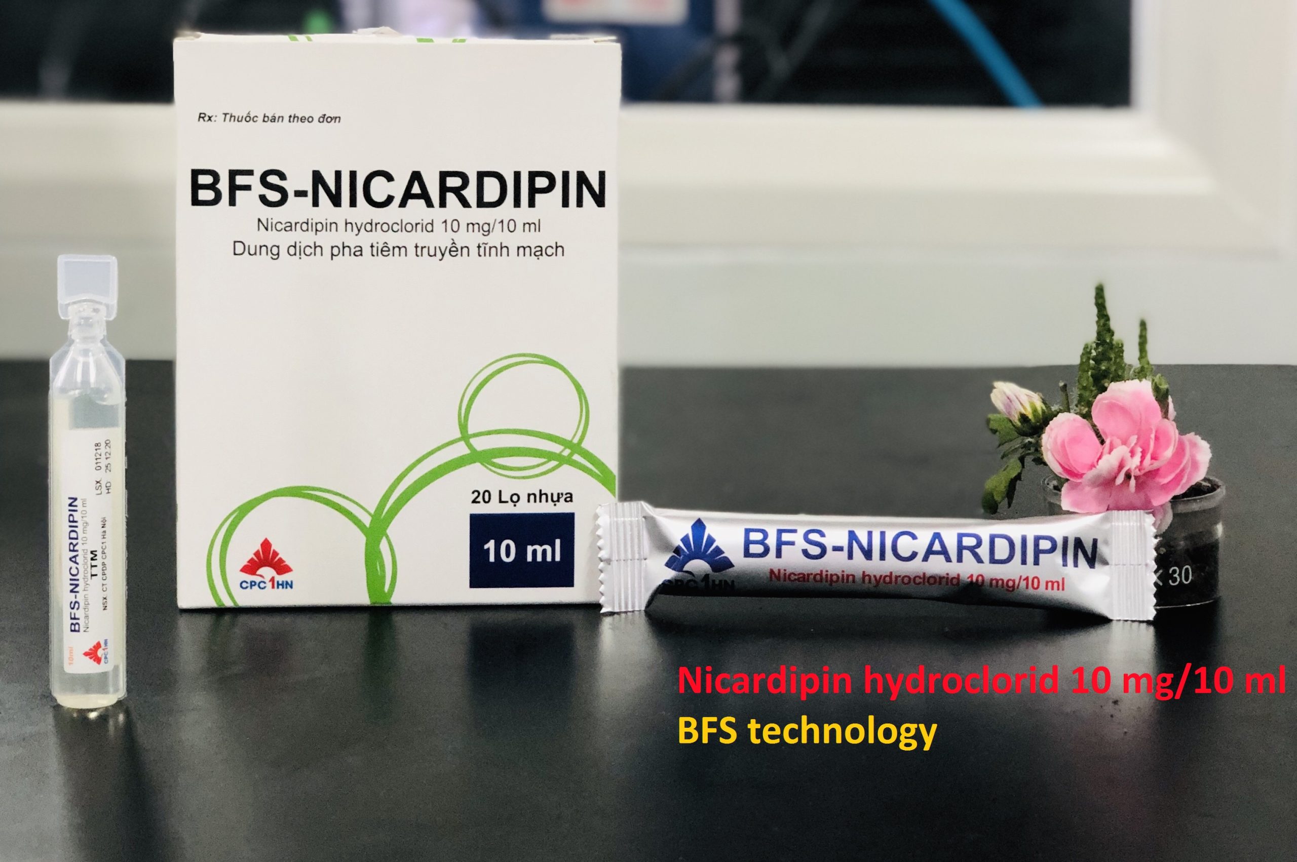 BFS-Nicardipin - Hộp 20 lọ nhựa/ túi nhôm 10ml 